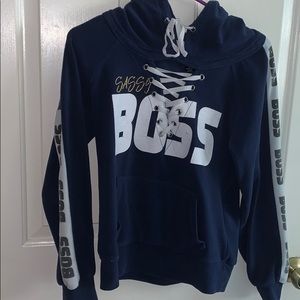 Long Sleeve Navy Blue Sweatshirt/Hoodie